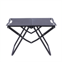 Table de pique-nique pliante légère pour l'extérieur, table de camping portable pour barbecue, tube en fer épaissi pour jardin et terrasse