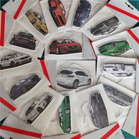 Désodorisant de voiture en papier personnalisé moderne Toyota, en papier de coton de luxe, en forme de voiture, accessoires intérieurs, vente en gros, Pêre Orange Freesia