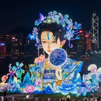 Lanternes en soie personnalisées de grande taille avec figurines humaines, LED, étanches, résistantes au vent et à économie d'énergie, pour les festivals de Diwali et du Ramadan