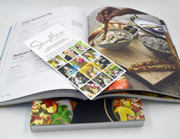Buku masak kustom kualitas tinggi resep Binder Menu cetak modis desain cetak Offset buku OEM Film laminating penutup lunak
