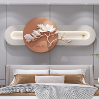 Décoration murale LED pour chambre à coucher au design moderne, en métal et résine HDF, 100% fait main, qualité supérieure, style créatif, Relife