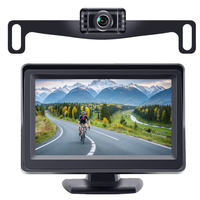Système de caméra de recul filaire, moniteur 4.3 pouces avec caméra de recul étanche, système de caméra de recul pour voiture