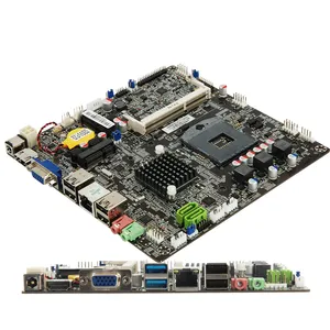 ITZR Factory HM65 motherboard 17*17CM mini itx PGA988 support 2/3th gen intel Core i3 i5 i7