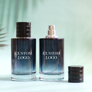 Botellas de Perfume de Vidrio Vacías de Alta Calidad OEM, Color Azul Degradado, 30ml 50ml 100ml, con Tapa Magnética - Product Image 5