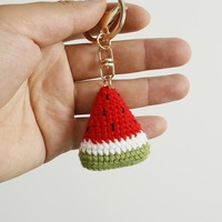 2026 Schattig Zoet Pluche Zachte Cartoon Watermeloen Sleutelhanger Fruit Hangertje Tas Charm Handtassen DIY Accessoires