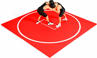 Aufblasbare Ringermatte DWF PVC 3x3m 4x4m 5x5m für Kampfsportarten Jiu Jitsu BJJ MMA Judo Fitness Turnen Training