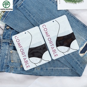 Custom LOGO LOW MOQ with Special Open Window Women's Underwear Self-Sealing Recyclable Clothing Zipper Bag for Package - Product Image 2