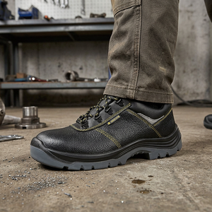 DELTAPLUS <span class=keywords><strong>Scarpe</strong></span> <span class=keywords><strong>Antinfortunistiche</strong></span> da Uomo con Punta in Acciaio, Antiurto, Antiperforazione, Antistatiche, Tomaia in Pelle Bovina per Settore Elettrico - Product Image 4