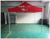 Tente publicitaire 3x3 en aluminium pour salon professionnel, événement, chapiteau, gazebo, auvent, tente pop-up personnalisée imprimée