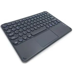 ABS苗条便携式背光bt键盘，带触控板适用于ipad 10.2