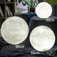 Lampe de sol moderne Daorui en forme de lune, lampe de nuit en résine pour salon, cour, hôtel et bureau, lampe LED