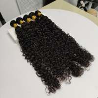 Lots de cheveux humains de qualité supérieure en gros, boucles pixie, donneur unique, cheveux vierges, double trame, boucles pixie vietnamiennes