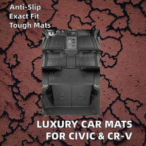 <span class=keywords><strong>Tappetini</strong></span> Auto Anteriori e Posteriori di Lusso 3D in TPE Spessore 5MM Antiscivolo, Vestibilità Perfetta per Dodge Durango, Civic, Volkswagen <span class=keywords><strong>Polo</strong></span>, CR-V - Product Image 2