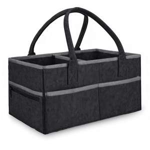 Organizador de Pañales para Bebé de 8 Bolsillos, Organizador de Pañales de Fieltro Plegable para Coche y Viajes con Compartimentos para Toallitas Húmedas - Product Image 1