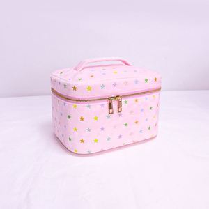 Women's Eco-Friendly Travel Cosmetic Organizer Bags Personalized Customized Super Soft Handheld Makeup <b>Storage</b> Large Capacity - Product Image 3