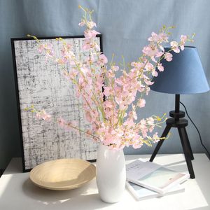 Decoración artificial para <span class=keywords><strong>el</strong></span> hogar, flor colgante, simulación, sakura, danza, orquídea, planta - Product Image 1