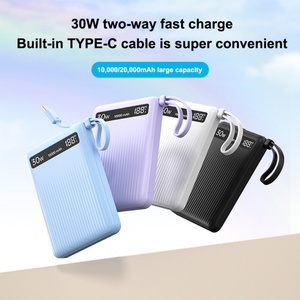 Nuevo Banco de Energía de Carga Súper Rápida PD22.5W de 10000mAh 20000mAh con Cable, Cargador Universal para Teléfono Móvil, Tendencia 2025 - Product Image 2