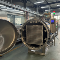 Autoclave de stérilisation alimentaire à pulvérisation d'eau 1000L