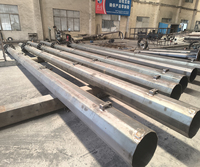 Özelleştirilmiş sekizgen elektronik polis kutup 4mm-12mm sıcak daldırma galvaniz lamba direkleri