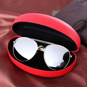 Étui à lunettes portable en cuir rigide anti-stress, couleur unie, avec logo personnalisé, accessoires pour lunettes - Product Image 4