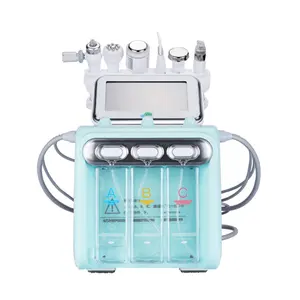 Portable Aqua Oxygen Facial Beauty Machine / Small Bubble Facial H2O2 Hydrogen Facial Cleansingデバイススパ