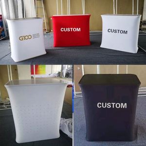 เคาน์เตอร์แบบพกพา MDF + PP เป็นมิตรกับสิ่งแวดล้อม สำหรับงานแสดงสินค้าและกิจกรรมทางธุรกิจ - Product Image 5