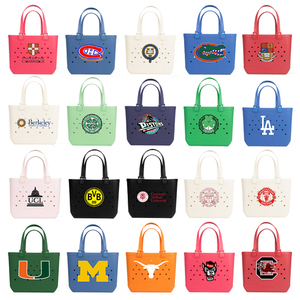 Wholesale Custom Logo EVA Beach Bag Waterproof Washable Rubber Beach Tote Bag <strong>Large</strong> Capacity Travel <strong>Handbag</strong> for <strong>Women</strong> - Product Image 4