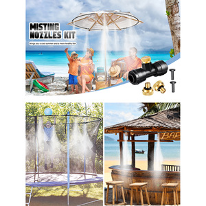 Sistema de nebulización para enfriamiento de patios con boquillas de microaspersión y manguera de PVC, control manual, efecto de nebulización fina - Product Image 4