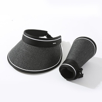 Chapeau de soleil intégral anti-UV style Y2K, pliable, réglable, impression personnalisée, visière pour sports de plein air, plage, pêche, cyclisme