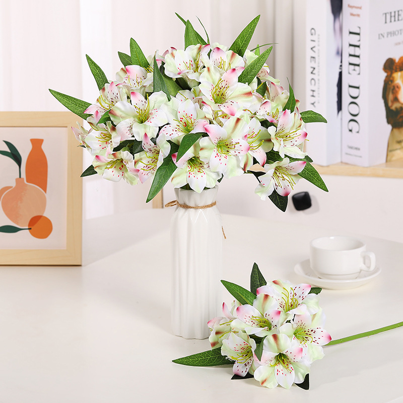 Azalée artificielle rose et blanche