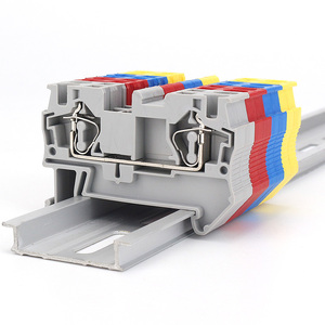 St 4 Din Rail Mùa Xuân loại khối thiết bị đầu cuối screwless kết nối điện - Product Image 4