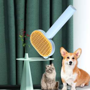 Peigne de toilettage universel transfrontalier pour animaux de compagnie avec <span class=keywords><strong>bouton</strong></span> pression - Product Image 3