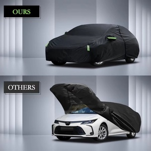 ผ้าคลุมรถแบบสั่งตัดพอดีสำหรับ Toyota Corolla/Civic กันน้ำ ป้องกันทุกสภาพอากาศ คลุมทั้งคัน ป้องกันฝน แดด ลูกเห็บ พร้อมซิปที่ประตู - Product Image 6