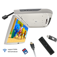 Monitor Plegable Android de 21.5 Pulgadas para Entretenimiento en Asientos Traseros de Automóviles y Autobuses, Monitor de Techo