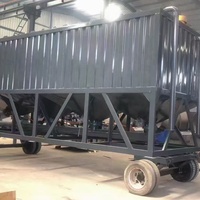 Silo per Cemento a Forma di Scatola con Sensore di Pesatura Idraulico, Silo per Cemento Orizzontale Mobile, Silo per Cemento Portatile Containerizzato da 200 Tonnellate
