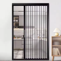 Partisi Dinding Geser Plastik PC Transparan Lipat untuk Ruang Tamu, Kamar Tidur, Dapur, Desain Modern