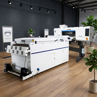 Printer Kaos Tekstil Tinta Putih 60cm 4 I3200 DTF A0, Cetak Film 600mm, Pengering Penggoyang Otomatis, Transfer Panas