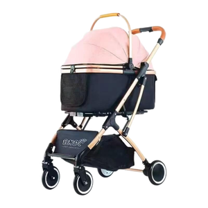 Poussette pour animaux de compagnie poussette pour chien chat avec panier de rangement pliable léger chariot de transport de chien poussette de Jogging - Product Image 3