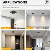 Spot LED moderne ultra-mince en aluminium 10W 20W 30W 40W Spot carré monté au plafond pour la maison, le salon et la cuisine