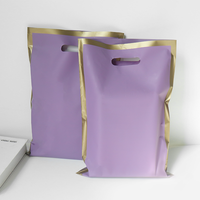 Sacs de courses en plastique HDPE avec poignée découpée sur mesure, logo personnalisé, fermeture à valve, motifs multicolores, vente en gros d'usine