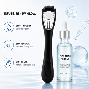 YYR Factory Wholesale 0.5 mm Wrinkle Remover Dark Circles Pigment Removal Beard Serum Infusion Derma Roller - Product Image 2