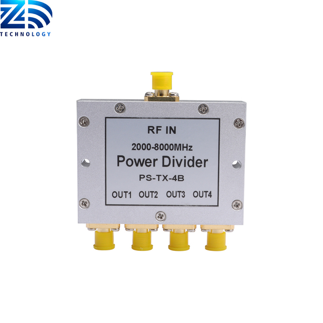 Mirco strip type power divider 2000-8000MHz 4Way Coaxial Power Splitter Low Loss