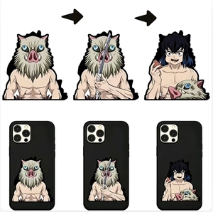 Autocollants de téléphone 3D lenticulaires promotionnels à effet animé, étanches, impression couleur intégrale, design <span class=keywords><strong>anime</strong></span> personnalisé, petit autocollant 3D à effet animé - Product Image 3