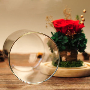 Composizione di Rose Rosse Stabilizzate in Cupola di Vetro con Confezione Regalo, Decorazione Floreale Eterna per San Valentino e Anniversari - Product Image 5