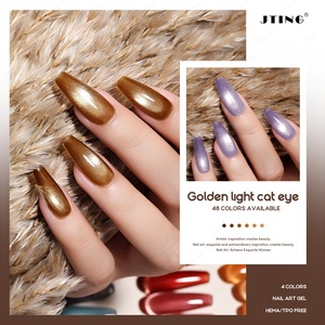 JTING Fournisseur de premier plan, Collection de vernis gel magnétique effet œil de chat doré 48 couleurs, sans TPO/Hema, OEM ODM - Product Image 6