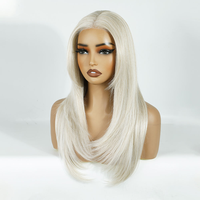 Cheveux humains Remy vietnamiens naturels haute densité sans colle pour perruque Lace Front HD Couleur Vente en gros