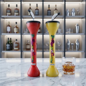 Gobelet à slushy à long col 28oz avec paille et couvercle en plastique PET, couleur personnalisée, pour événements et fêtes, avec logo personnalisé, vente en gros - Product Image 1