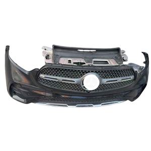 Kit avant noir <span class=keywords><strong>d</strong></span>'occasion pour Mercedes-Benz <span class=keywords><strong>GLC</strong></span> X254 2022, en ABS, comprenant calandre, phare antibrouillard et barre anti-collision, ajustement universel - Product Image 3