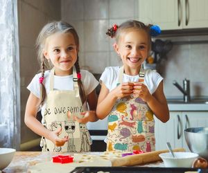 Tabliers de chef personnalisés pour enfants, imprimés de chats mignons, sublimation, ajustables, dessins animés, pour l'école - Product Image 5