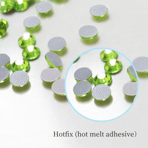 Excellente qualité dos plat Hot Fix strass cristaux de verre éléments transfert de chaleur Hot-fix Strass Bling perles tons jaunes - Product Image 5